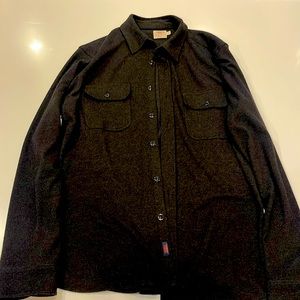 Mens Faherty houndstooth flannel. Size:L